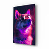Dog with Glasses Glass Wall Art || Designer Collection by Insigneart USA