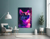 Dog with Glasses Glass Wall Art || Designer Collection by Insigneart USA