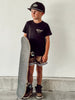 DUDES GARAGE TEE - BLACK by LITTLE RAD THINGS