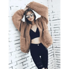 Durable Autumn Winter Faux Fur Coat For Women Casual Warm Soft Zipper Fur Jacket Plush Overcoat Pocket Plus Size Teddy Coat For Female by Stevvex