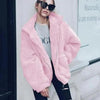 Durable Autumn Winter Faux Fur Coat For Women Casual Warm Soft Zipper Fur Jacket Plush Overcoat Pocket Plus Size Teddy Coat For Female by Stevvex