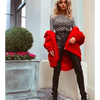 Durable Autumn Winter Faux Fur Coat For Women Casual Warm Soft Zipper Fur Jacket Plush Overcoat Pocket Plus Size Teddy Coat For Female by Stevvex