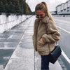 Durable Autumn Winter Faux Fur Coat For Women Casual Warm Soft Zipper Fur Jacket Plush Overcoat Pocket Plus Size Teddy Coat For Female by Stevvex