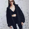 Durable Autumn Winter Faux Fur Coat For Women Casual Warm Soft Zipper Fur Jacket Plush Overcoat Pocket Plus Size Teddy Coat For Female by Stevvex