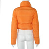 Durable Faux PU Leather Bubble Puffer Winter Warm Jacket Women Coats Long Sleeve Outerwear Zipper Casual Slim jacket by Stevvex