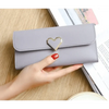 Durable Purses Luxury Love Heart Wallets For Ladies And Girls Smart Money Pocket, Card Holder Female Wallets And Phone Clutch Bag by Stevvex