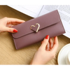 Durable Purses Luxury Love Heart Wallets For Ladies And Girls Smart Money Pocket, Card Holder Female Wallets And Phone Clutch Bag by Stevvex