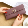 Durable Purses Luxury Love Heart Wallets For Ladies And Girls Smart Money Pocket, Card Holder Female Wallets And Phone Clutch Bag by Stevvex