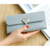 Durable Purses Luxury Love Heart Wallets For Ladies And Girls Smart Money Pocket, Card Holder Female Wallets And Phone Clutch Bag by Stevvex