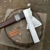 Viking Bearded Axe with Norse Engraved Blade and Leather Sheath by JW SteelCrafts