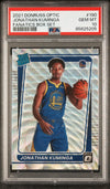 Graded 2021 Panini Donruss Optic Jonathan Kuminga #190 Fanatics Box Set Rookie RC Basketball Card PSA 10 Gem Mint