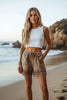 Women’s Retro Drawstring Loose Casual Shorts by FitiqueFit