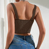 Womens Sexy Leopard-Print Lace Backless Camisole by My Store