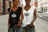 2-Pack Women's V-Neck Sleeveless Tank Tops – Loose Fit Casual Summer Beach Shirts by FitiqueFit