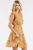 New Summer Ditsy Floral Print Ruffle Chiffon Mini Dress – Fluttering, Playful and Feminine Dress with Ruffle Details and Soft Chiffon Fabric by Stevvex