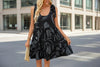 Resort-Style Casual Strappy Printed Slip Dress by FitiqueFit
