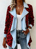 Patchwork Denim Collar Women’s Long-Sleeved Mid-Length Coat by FitiqueFit