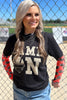 Brown Game Day Football Mesh Sheer Long Sleeve Top by Wild and Free Boutique