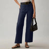 Plus Size High Waisted Slimming Solid Color Suit Pants by FitiqueFit