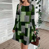 Women's Round Neck Long Sleeve Dress by FitiqueFit