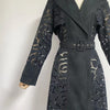 Fall Temperament Coat All-matching Fashion Hollowed-out Women's Coat Dress