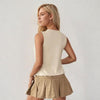 Fashionable Short Crop-top T-shirt With A Midriff-baring Design by My Store