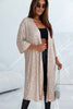 Apricot Sequin 3/4 Sleeve Open Front Duster Kimono