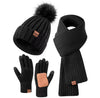 9-color Men's And Women's Knitted Hat Scarf Gloves by My Store