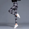 Women’s Plaid Yoga Leggings – Mid Waist Push-Up Pants by FitiqueFit