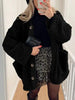 Modern Cozy Women Luxuriously Cozy Contrast Button Up Sherpa Jacket with Pockets For Fall & Winter by Stevvex