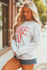 Blue Vintage Washed GAME DAY Graphic Baggy Sweatshirt by Wild and Free Boutique