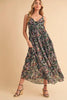 Printed V-Neck Frill Tiered Cami Comfortable Dress For Women – Playful, Feminine & Fun for Summer Days by Stevvex