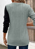 Color Block Ribbed Knit T-Shirt by Simply Love