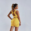 Yoga Set Women's Vest And Shorts by FitiqueFit