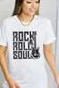 Simply Love ROCK & ROLL SOUL Graphic Cotton T-Shirt by Simply Love