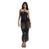 Hollow-out Ripped Long Dress