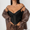 Womens Lace-Up Fishtail Underwire Camisole by My Store