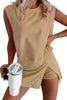 Solid Color Casual Suit For Women by FitiqueFit