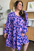 Double Take Full Size Printed Ruffle Hem Dress with Pocket Stylish & Functional Women Dress by Stevvex