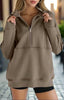 Women’s Half Zip Fleece Sweatshirt by FitiqueFit