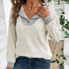 Women’s Color-Block V-Neck Pullover by FitiqueFit