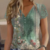 Women’s Floral Lace Sleeve Top – Elegant Short Sleeve Blouse by FitiqueFit