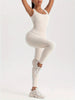 Women’s Ribbed Sleeveless Jumpsuit by FitiqueFit