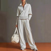 Women’s Casual Long Sleeve Two Piece Sports Set by FitiqueFit