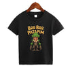 Italian Brainrot Meme Character T-Shirt for Kids by Dog Mom Hat