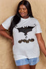 Simply Love Full Size Bat & Pumpkin Graphic Cotton T-Shirt by Simply Love