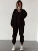 Women's Crewneck Sweatshirt & Jogger Pants Two-Piece Set – Loose Fit by FitiqueFit
