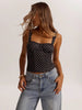 Women’s Polka Dot Underwire Camisole – Party & Date Night Top by FitiqueFit
