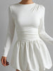 Women's Solid Color Stretch Casual Dress by FitiqueFit