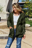 Women Full Size Teddy Hooded Jacket with Pockets Cozy Casual Jacket Comfortable Women Jacket by Stevvex
